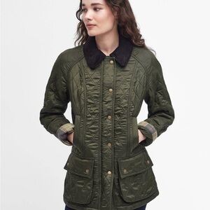 Barbour Green Quilted Utility Jacket